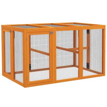 Вольер для кур, для 1–3 кур, Оранжевый, 140 × 80,5 × 84,5 см