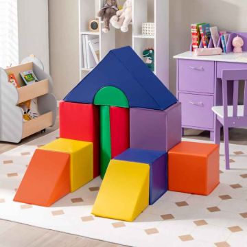 Educational foam building blocks set, 11 pieces