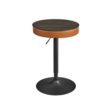 Baaritool 58,7x58,7x105cm., must/pruun