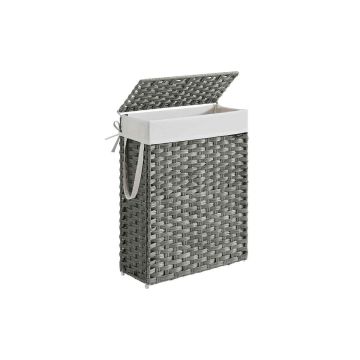 Pesukorv 55L., hall/valge