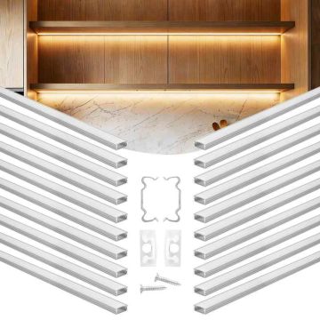 LED-alumiiniumprofiil VEVOR, 20 tk