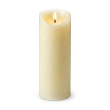 LED-plokk-küünal Relaxdays, XXL, Ø 10 × 30 cm