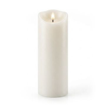 LED-plokk-küünal Relaxdays, XXL, Ø 10 × 30 cm