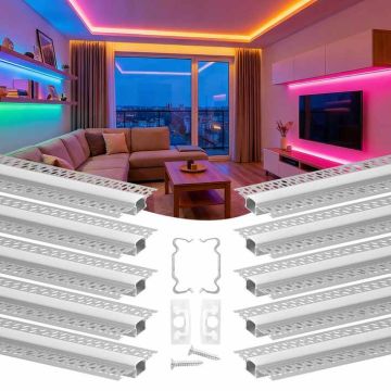 LED-kanal VEVOR ft6.6-10, 10 tk, 200 × 2 m