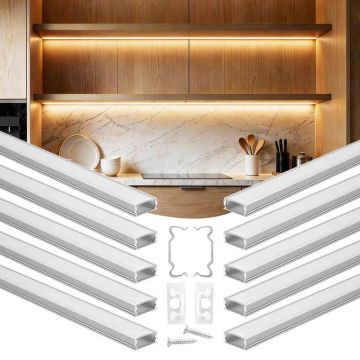 LED-kanal VEVOR U-6.6-10, 10 tk, 200 × 2 m