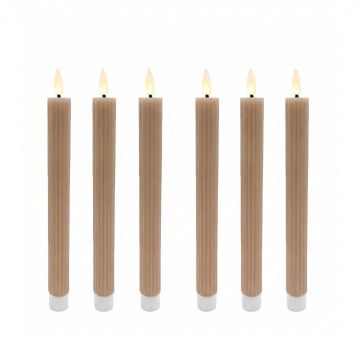 Светодиодные конические свечи Relaxdays, 6 шт, 25 × 2 см