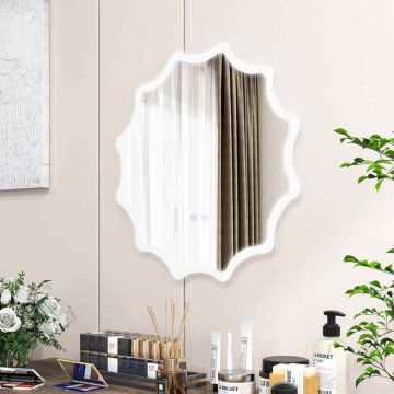 LED bathroom mirror, 3 lighting modes, 60 × 60 cm