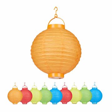LED-laternate komplekt Relaxdays 10024352.0, 10 tk, Ø 20 × 24,5 cm