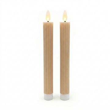 Светодиодные свечи Relaxdays, 2 шт, 25 × 2 см