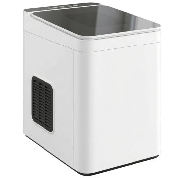 Jääkuubikumasin, 12 kg/24 h, 1,5 l paak, Valge, 31,5 × 23,2 × 33,7 cm
