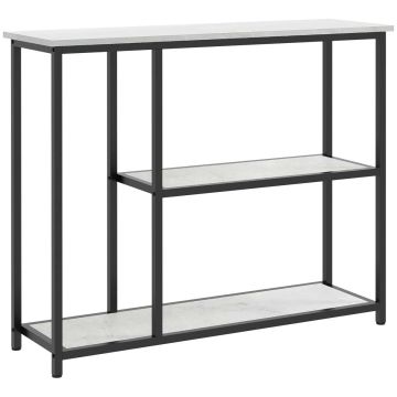 Riiul Homcom 100x30x80cm, halli/musta värvi