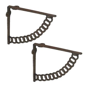 Riiulikandurid Relaxdays 10051153_93, 2 tk, 17,5 × 4 × 21 cm