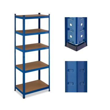 Riiulisüsteem Relaxdays 10047782.0, 5 MDF-riiulit, 70 × 180 × 45 cm