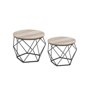 Kohvilaudade komplekt, 2 osa, hele puit