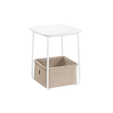 Abilaud 40x40x50cm., valge/kreemikas
