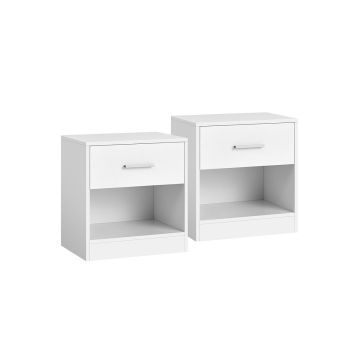 Комплект из 2 прикроватных тумбочек 28х39х41см., белые