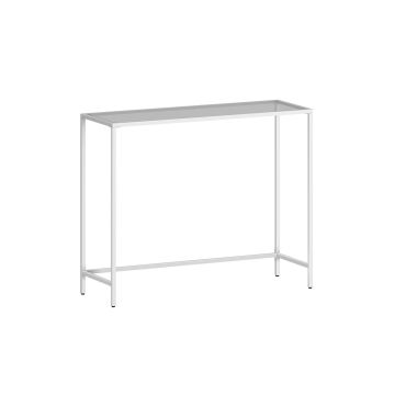 Läbipaistev konsoollaud 35x100x80cm, valge