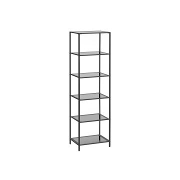 Läbipaistev riiul 30x40x177.3cm., must