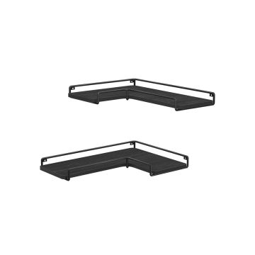 2 seinariiuli komplekt 29x40x1.2cm, must