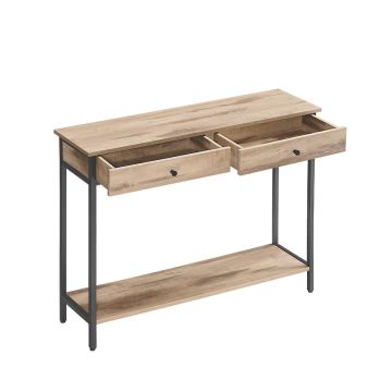 Konsoollaud 30x100x80cm., helepruun/must