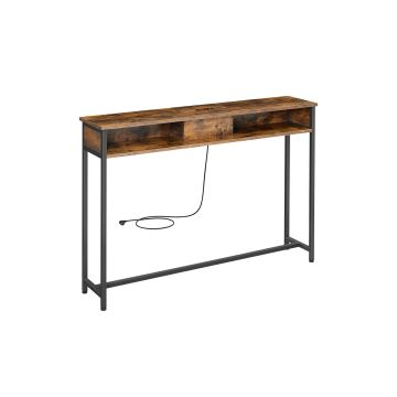 Konsoollaud 25x120x81.1cm., pruun/must