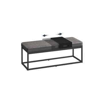 Tumba 43x112x40cm., must/tumehall