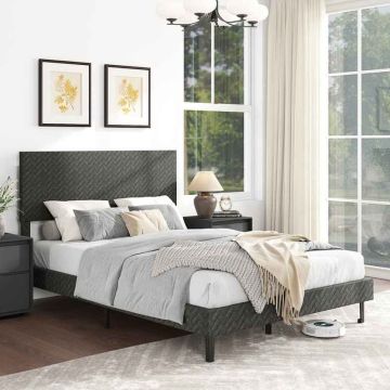Bed frame, 140 × 200 cm, 207.5 × 146 × 95–110 cm