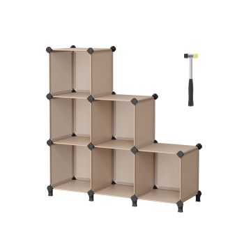 Riiul 31,5x94x97,2cm., helepruun/must