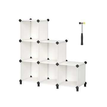 Riiul 31,5x94x97,2cm., valge/must