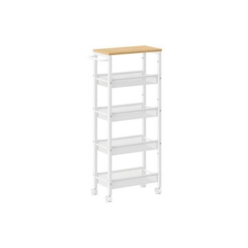 Köögiriiul 22x45.4x99.6cm., valge/helepruun