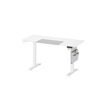 Стол с электрической регулировкой высоты 60x120x120 см., белый/серый