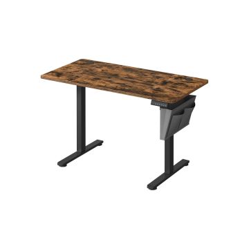 Стол с электрической регулировкой высоты 60x120x120 см., черно-коричневый
