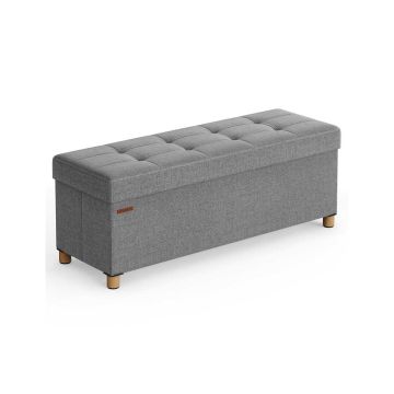 Пуф 38x110x40см., серый/светло-коричневый