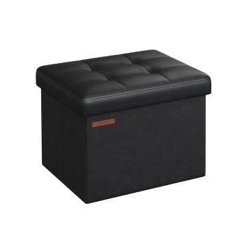 Пуф с отделением для хранения 31x41x31см., черный