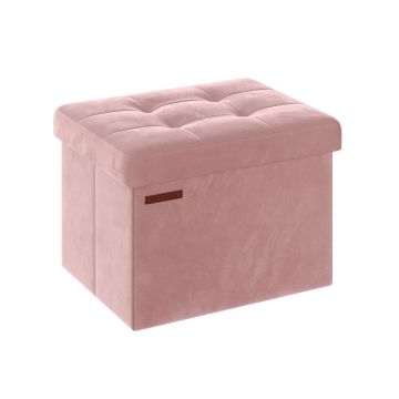 Скамейка для прихожей 31x41x31см., розовая
