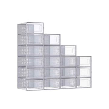 Kingakarpide komplekt, 18 osa, läbipaistev hall 33,5 x 23,2 x 14,3 cm