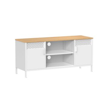 Televiisorialus 40x120x55cm, helepruun/valge
