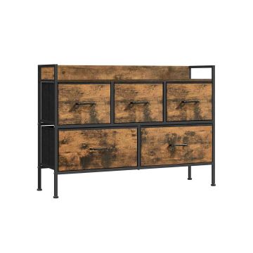 Kummut 29x98.2x70cm., pruun/must