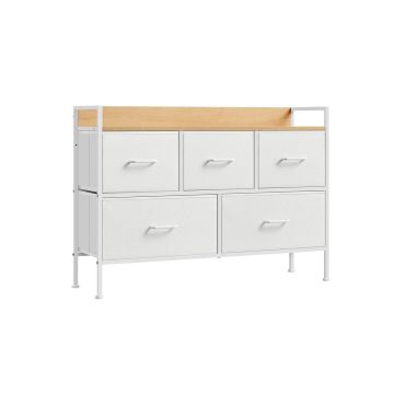Kummut 29x98.2x70cm., valge/helepruun