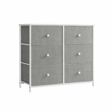 Kummut 30x80x71cm., hall/valge