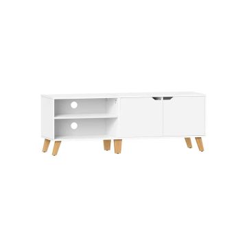 Televiisorialus ustega, 40 x 140 x 50 cm, valge