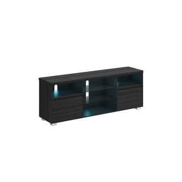 Televiisorialus LED-valgustusega 40x160x60cm, must