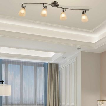 Ceiling lamp, 4 rotating shades, 93 × 21.5 × 11 cm