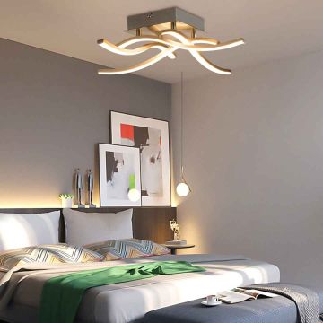 Ceiling light, 4 LED strips, 23 × 53 × 36 cm