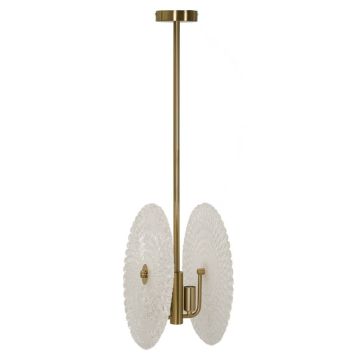 Ceiling lamp Glass, 2 light points, 35 × 80 × 18 cm