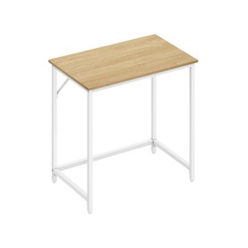 Kirjutuslaud 50x80x76cm., helepruun/valge