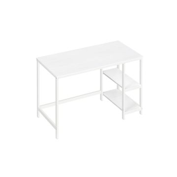 Kirjutuslaud riiulitega 60x120x76cm, valge