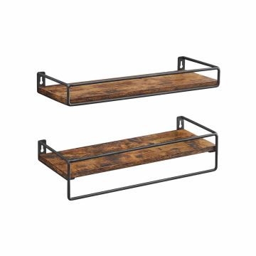 2 seinariiuli komplekt, must/naturaalne