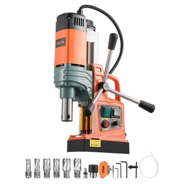 Магнитный сверлильный станок VEVOR 8880E, 6 сверл