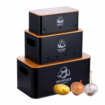 Контейнеры для хранения продуктов Relaxdays, 3 шт